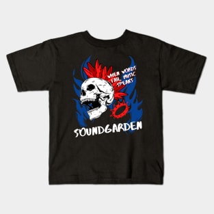 soundgarden ll music speaks Kids T-Shirt